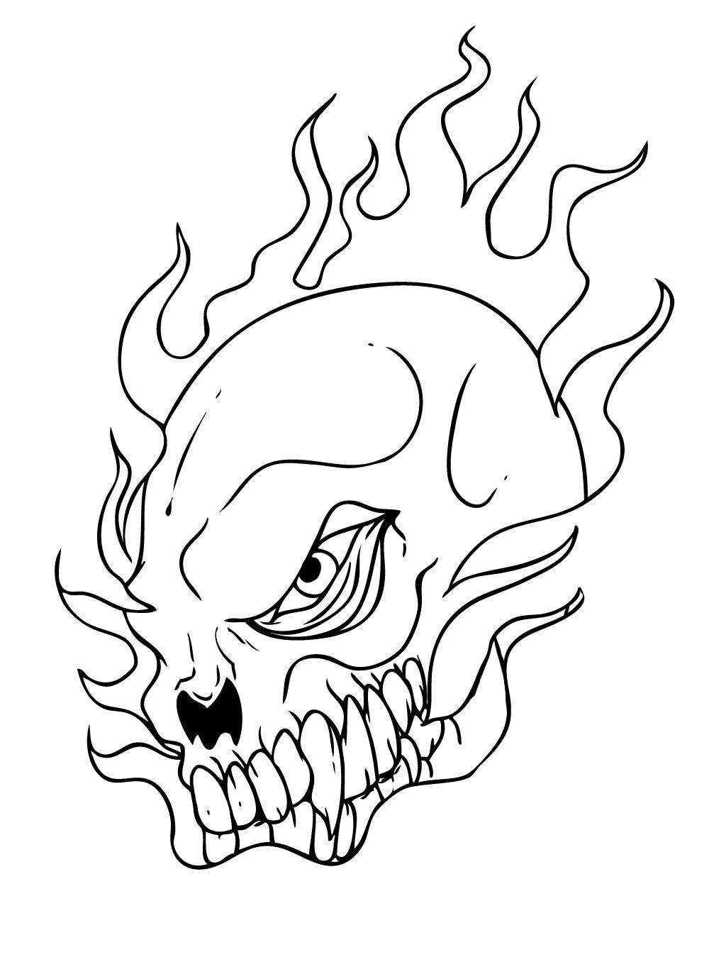 Skull Coloring Pages
 Free Printable Skull Coloring Pages For Kids