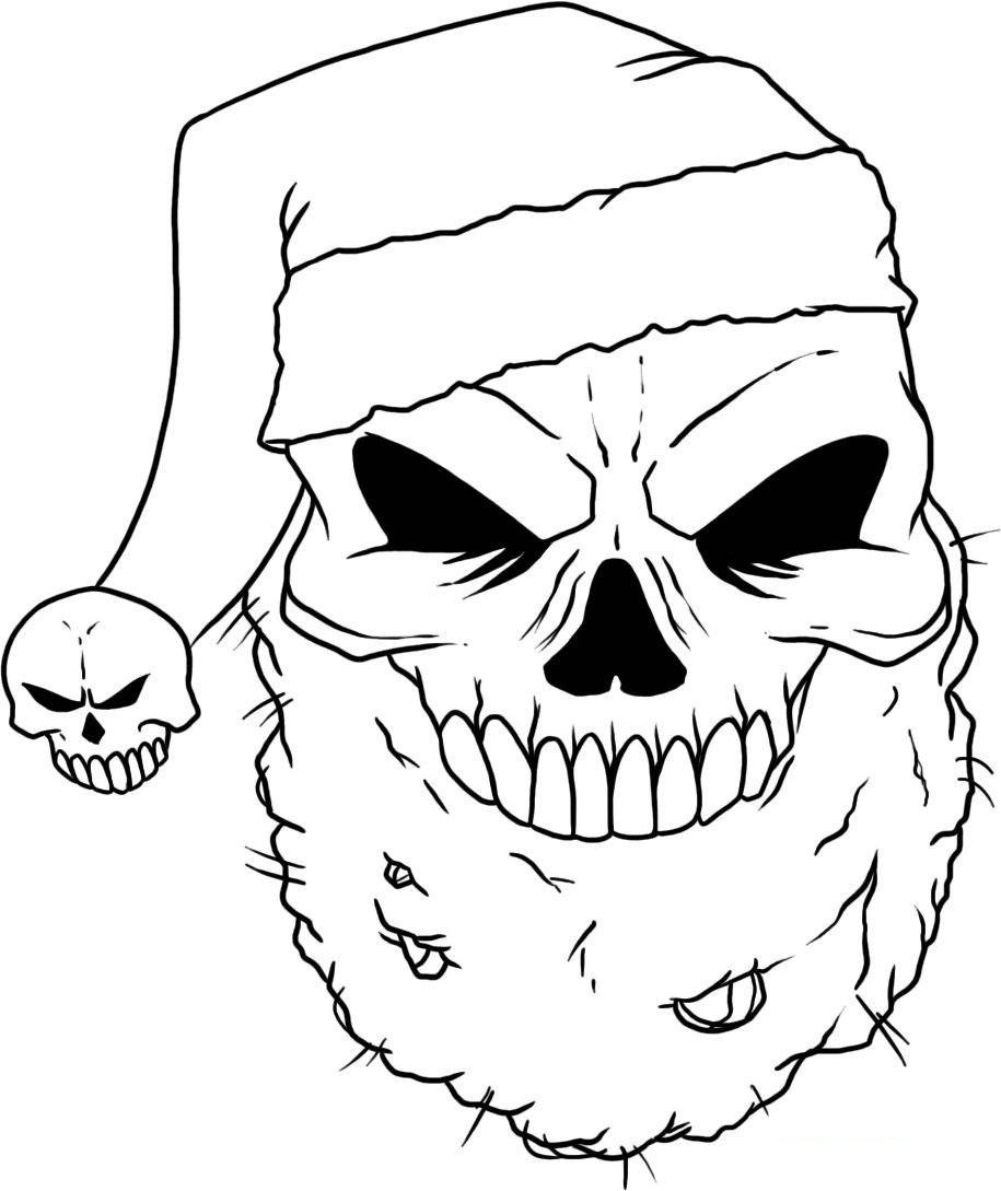 Skull Coloring Pages
 Free Printable Skull Coloring Pages For Kids