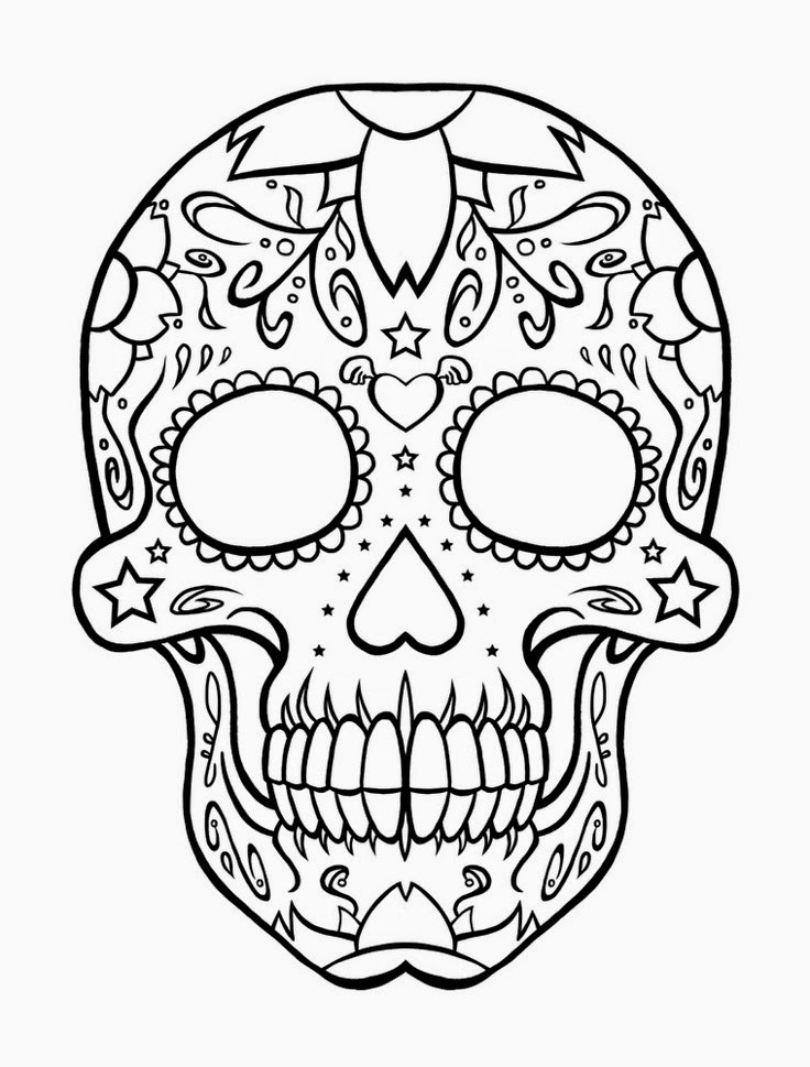 Skull Coloring Pages
 Coloring Pages Skull Free Printable Coloring Pages