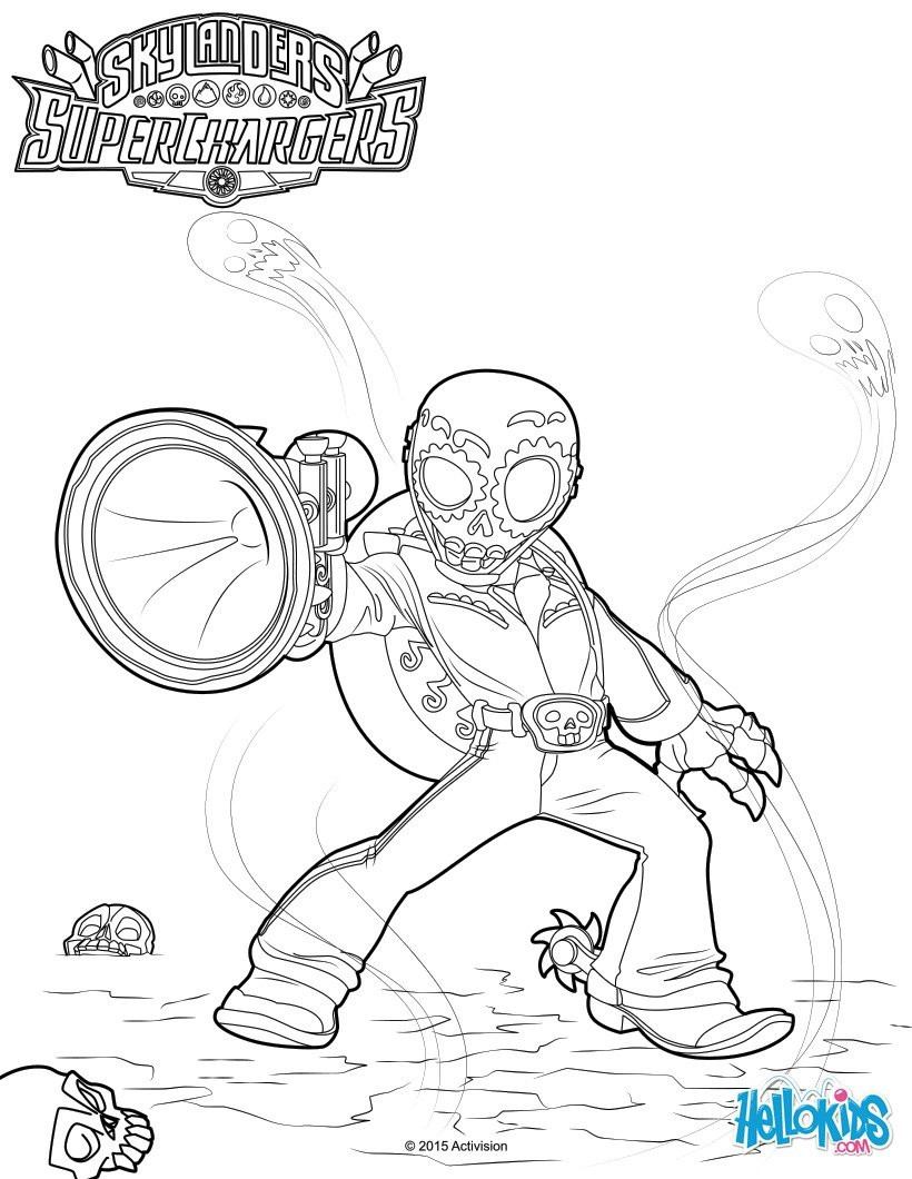 Skylander Supercharger Coloring Pages
 Fiesta coloring pages Hellokids