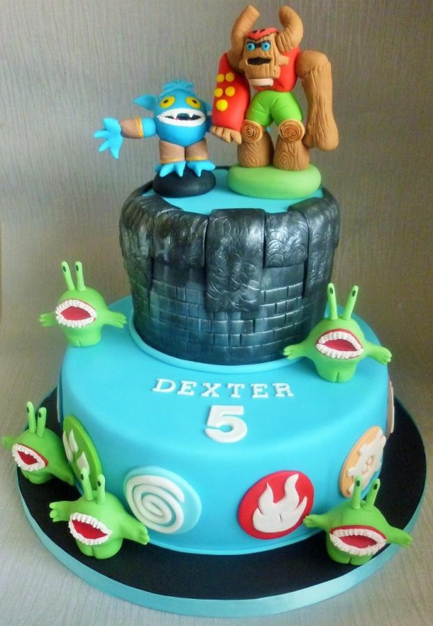 Skylanders Birthday Cake
 Skylanders Cake with Pop Fizz and Tree Rex cake by