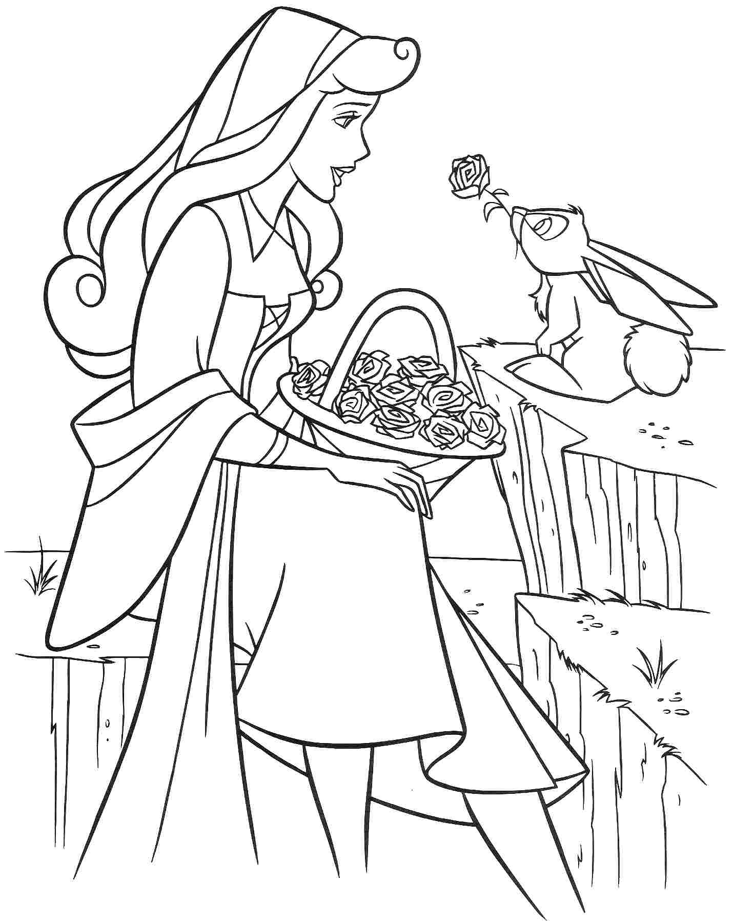 Sleeping Beauty Coloring Pages
 Free Printable Sleeping Beauty Coloring Pages For Kids