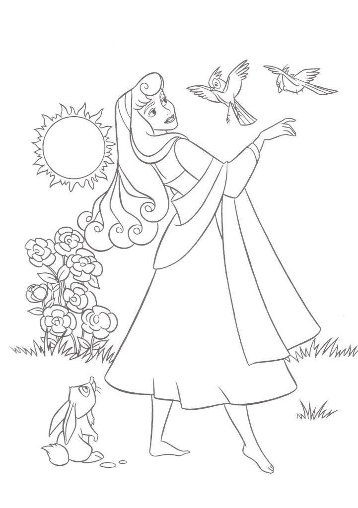 Sleeping Beauty Coloring Pages
 Free Printable Sleeping Beauty Coloring Pages For Kids