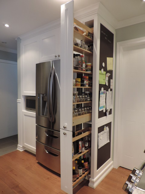 Best ideas about Slide Out Pantry
. Save or Pin Pull out pantry and chalkboard Transitional Kitchen Now.