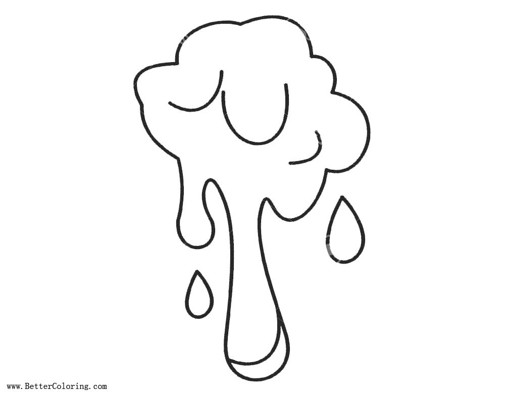 Slime Coloring Pages
 Simple Slime Coloring Pages Free Printable Coloring Pages