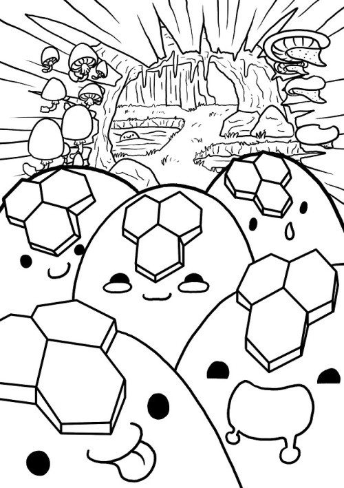 Slime Coloring Pages
 DEADHEAD DARLING
