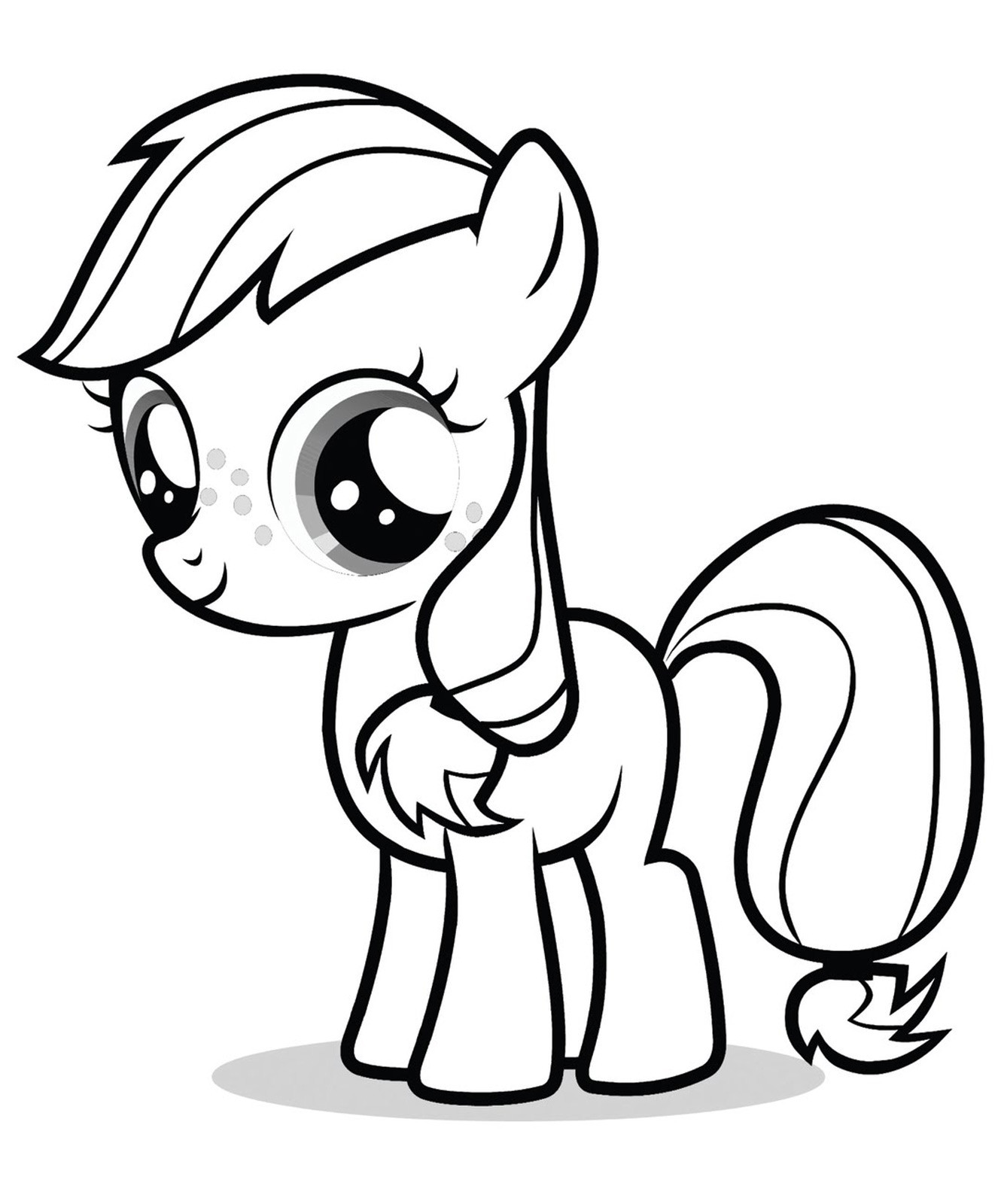 Small Coloring Pages For Kids
 Free Printable My Little Pony Coloring Pages For Kids