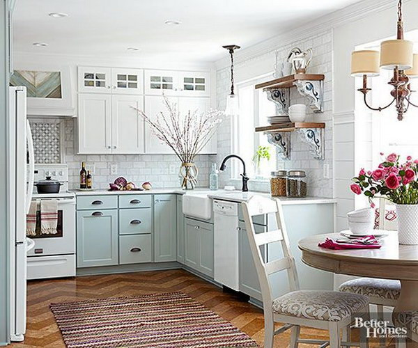 Best ideas about Small Cottage Kitchen Ideas
. Save or Pin Stylish Two Tone Kitchen Cabinets for Your Inspiration Now.