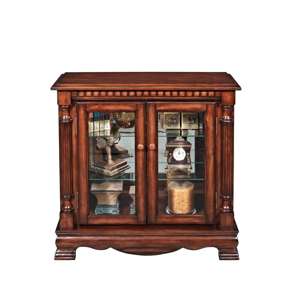 Best ideas about Small Curio Cabinet
. Save or Pin Cherry Finish Small Curio Cabinet Now.