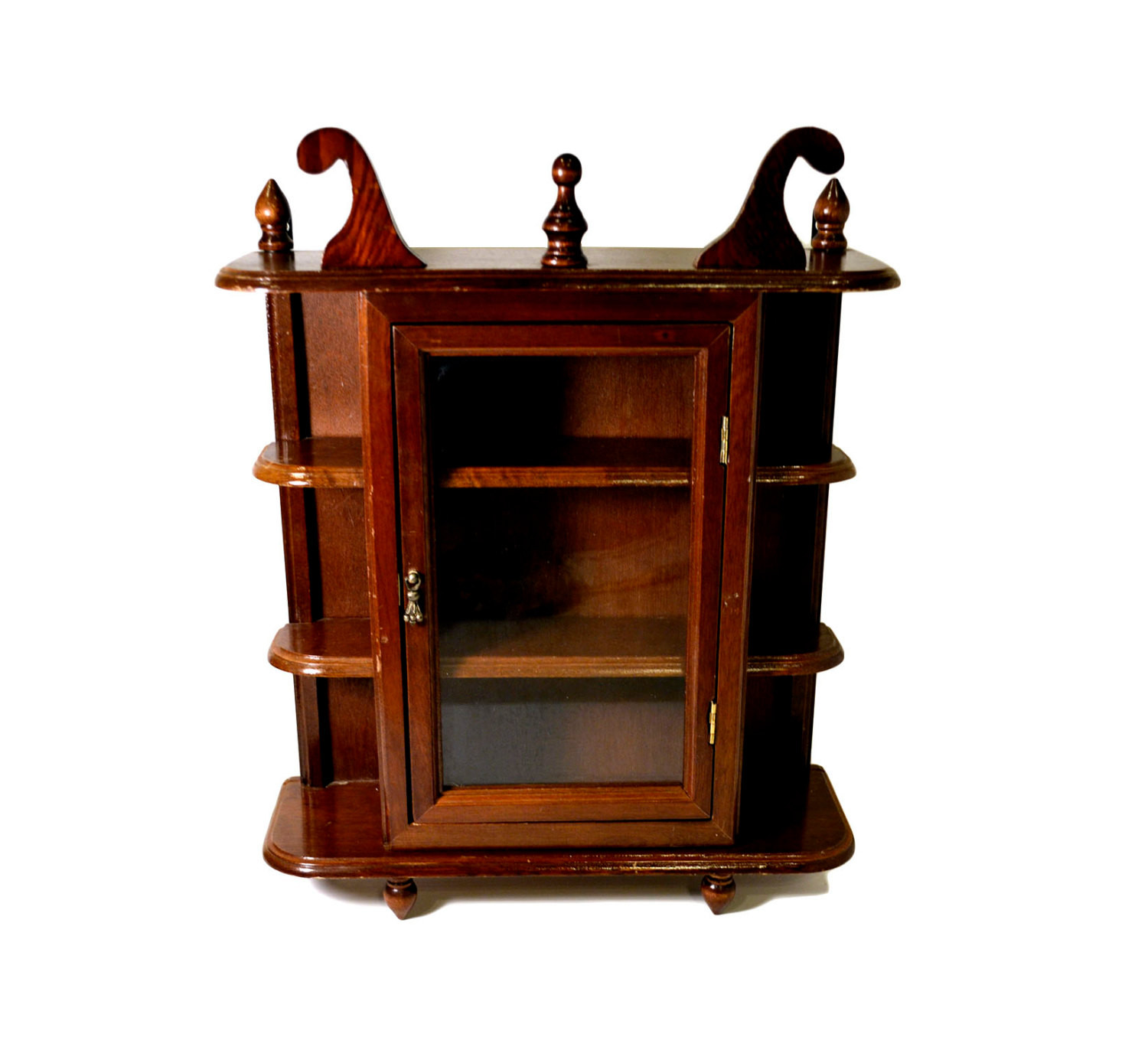 Best ideas about Small Curio Cabinet
. Save or Pin Antique Wooden Small Curio Cabinet Glass Door Collectible Now.