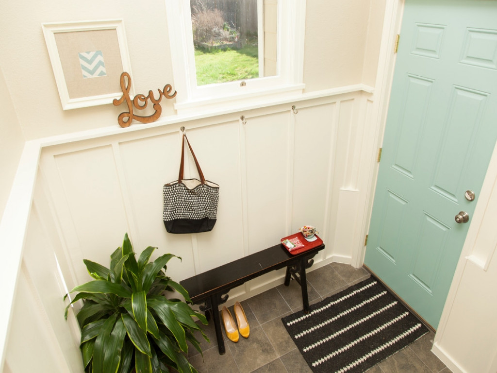 Best ideas about Small Entryway Bench
. Save or Pin Small Entryway Storage Bench And Coat Rack — Home Design Now.