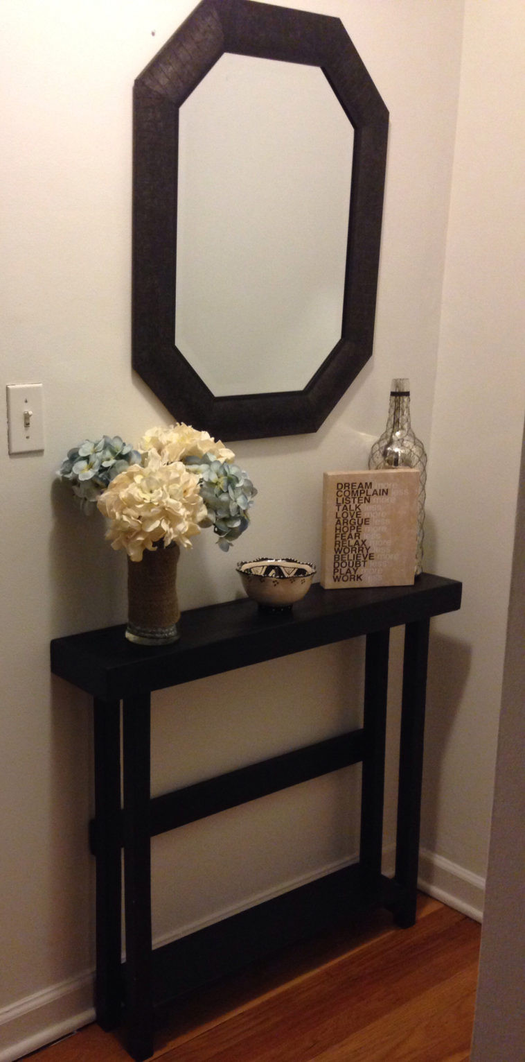 Best ideas about Small Entryway Table
. Save or Pin Furniture Diy Reclaimed Wood Entryway Console Table Now.