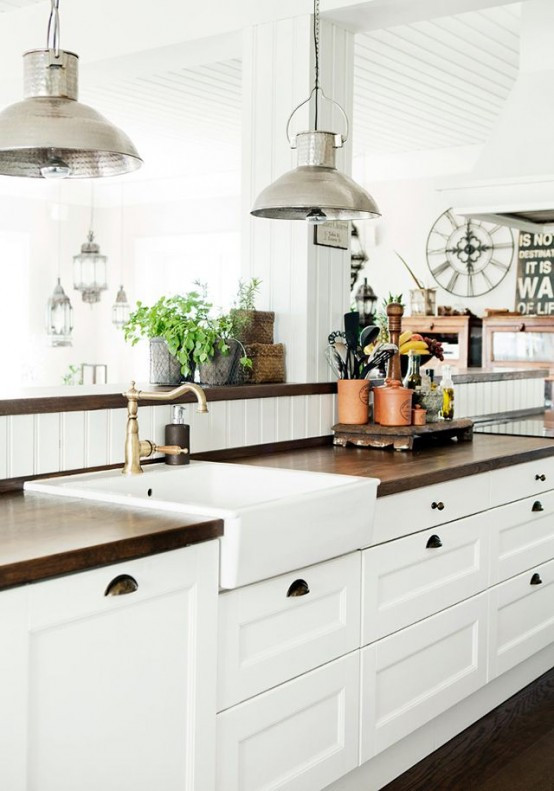 Best ideas about Small Farmhouse Kitchen Ideas
. Save or Pin 35 Cozy And Chic Farmhouse Kitchen Décor Ideas DigsDigs Now.