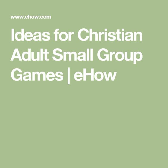 Best ideas about Small Group Ideas For Adults
. Save or Pin Ideas for Christian Adult Small Group Games Now.