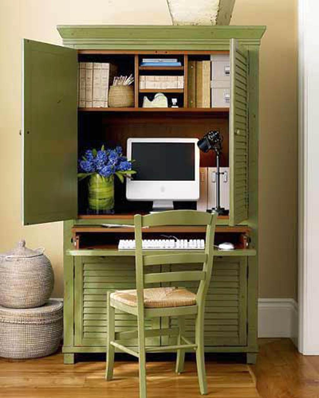 Best ideas about Small Office Space
. Save or Pin green cupboard home office design ideas for small spaces Now.