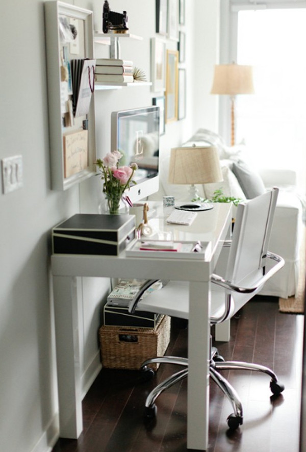 Best ideas about Small Office Space Ideas
. Save or Pin 28 White Small Home fice Ideas Now.