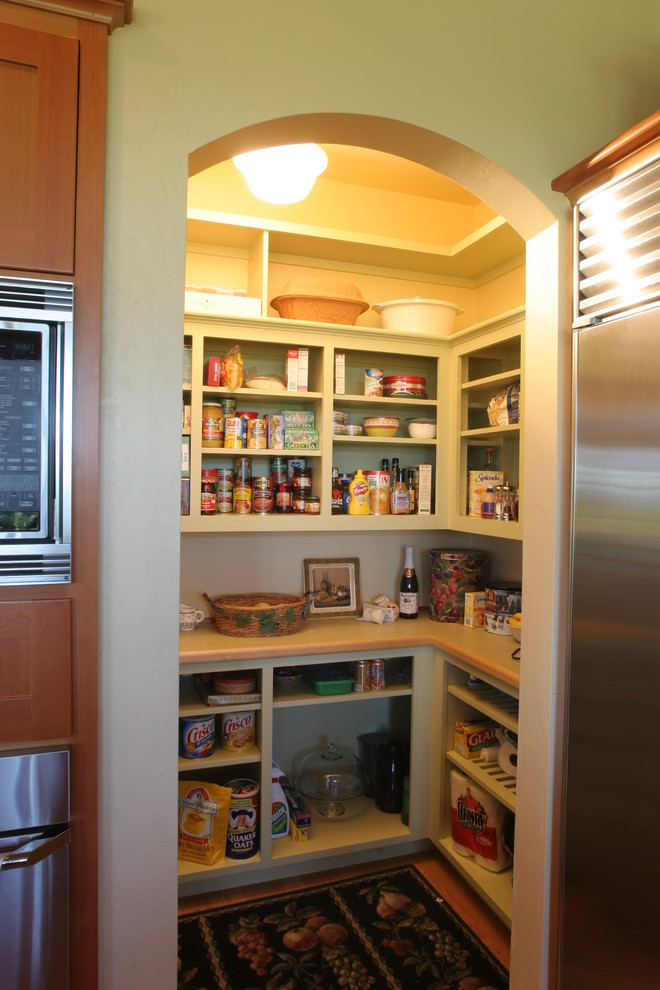 Best ideas about Small Pantry Ideas
. Save or Pin Small kitchen open pantry must have for all downsized Now.