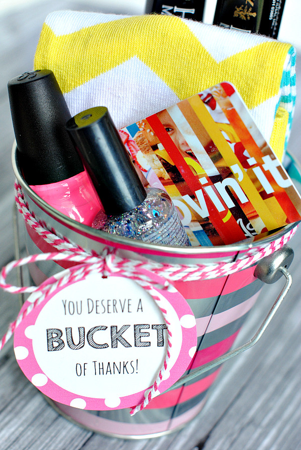 Small Thank You Gift Ideas
 Thank You Gift Ideas Bucket of Thanks Crazy Little Projects