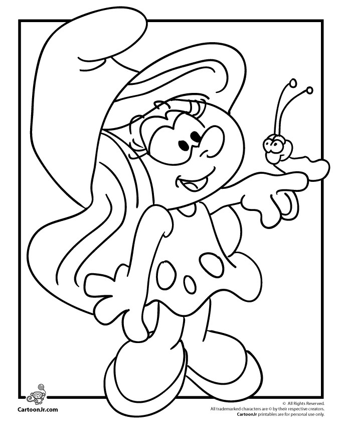 Smurf Coloring Pages
 Smurf Coloring Page Coloring Home