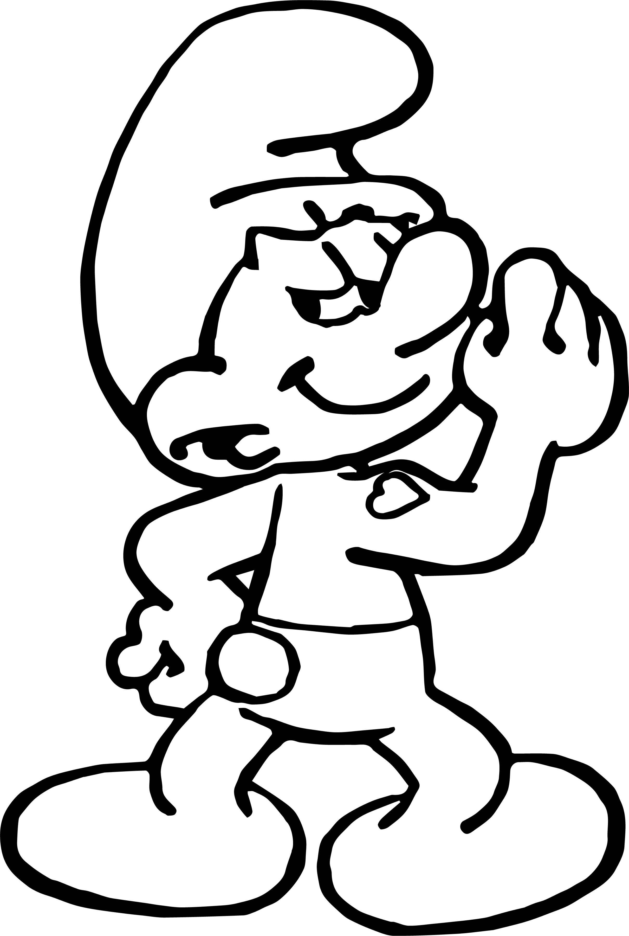 Smurf Coloring Pages
 Hefty Smurf Coloring Pages