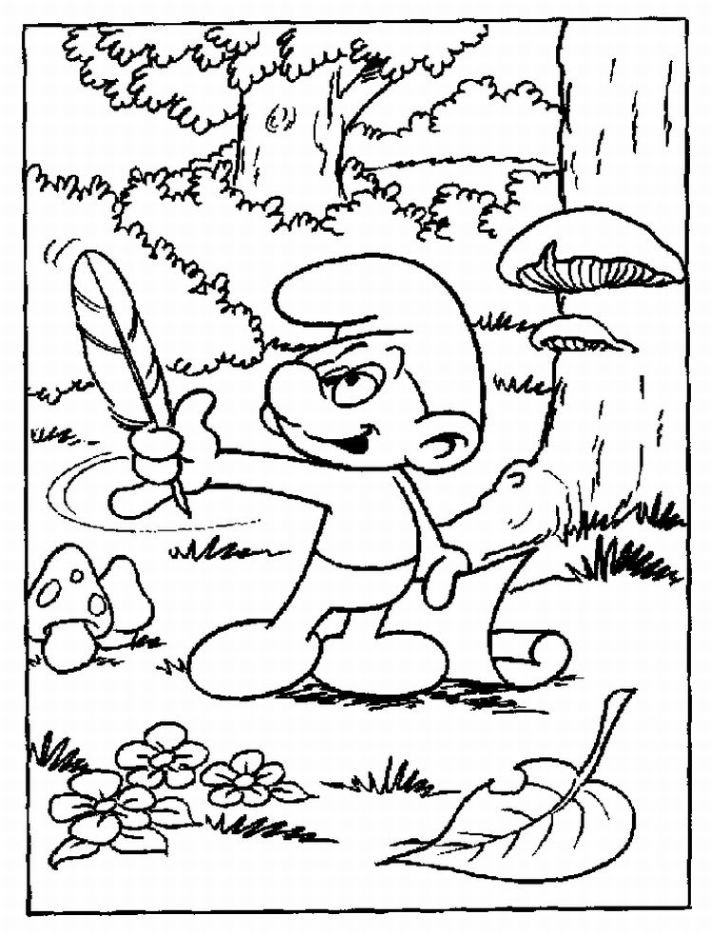 Smurfs Coloring Pages
 Free Smurf Coloring Pages For Kids – Technosamrat