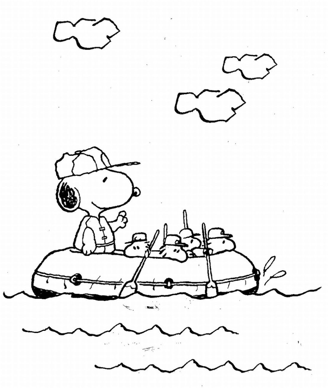 Snoppy Coloring Pages
 Free Printable Snoopy Coloring Pages For Kids