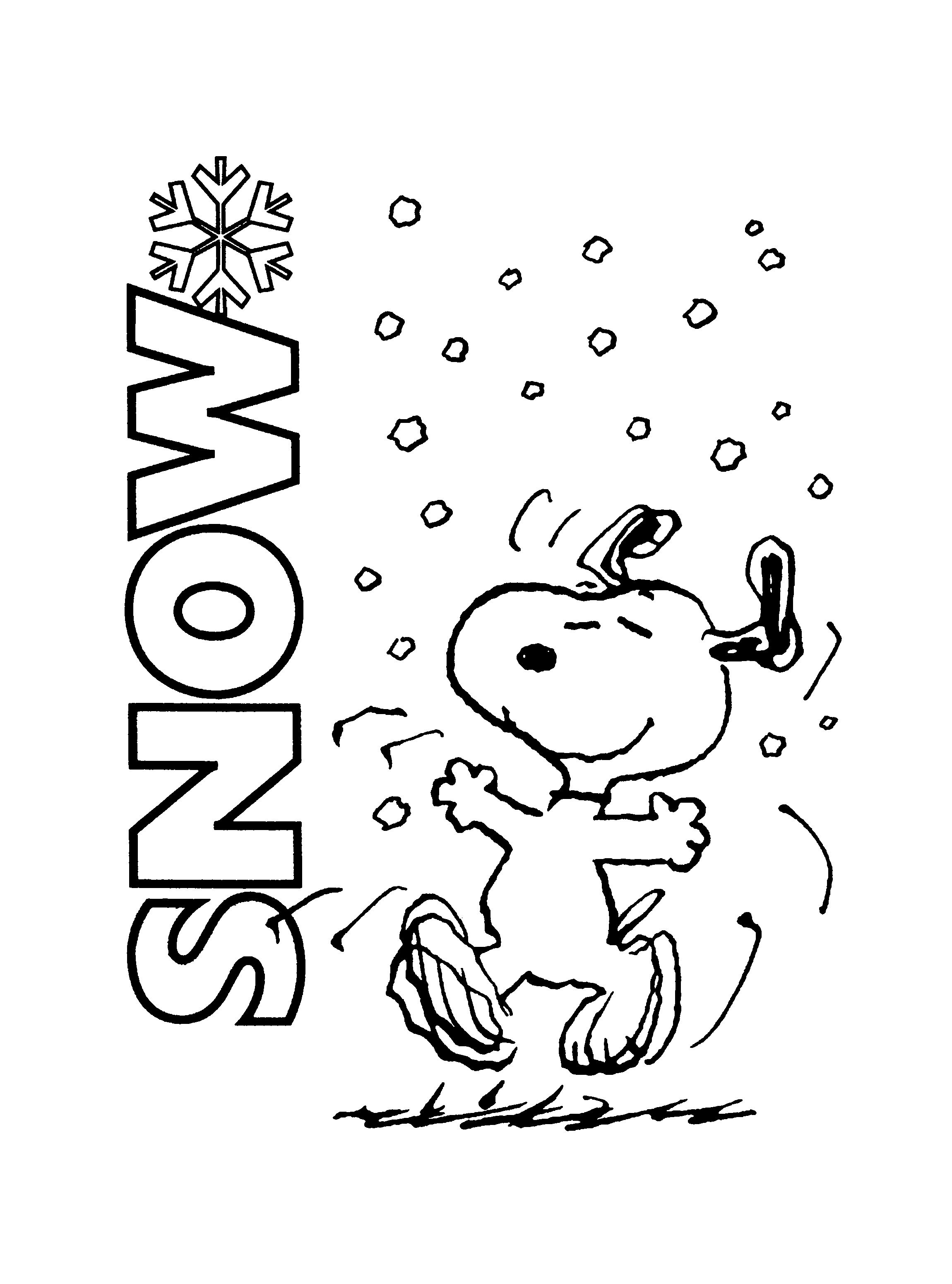 Snoppy Coloring Pages
 Free Printable Charlie Brown Christmas Coloring Pages For