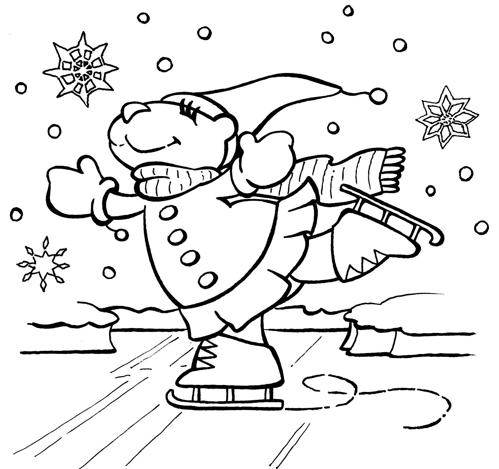 Snow Coloring Pages
 Free Winter Coloring Pages For Kids