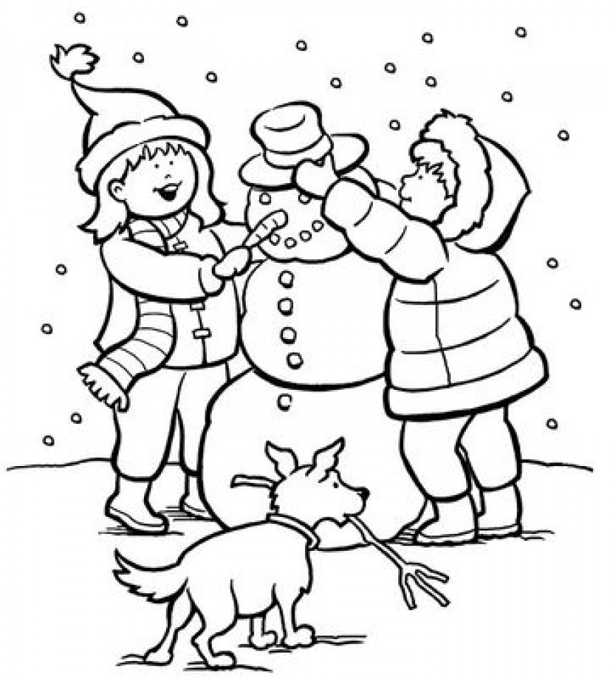 Snow Coloring Pages
 Get This Printable Winter Coloring Pages