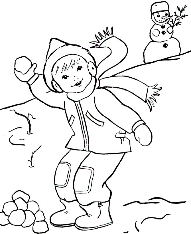 Snow Coloring Pages
 Free Printable Winter Coloring Pages For Kids