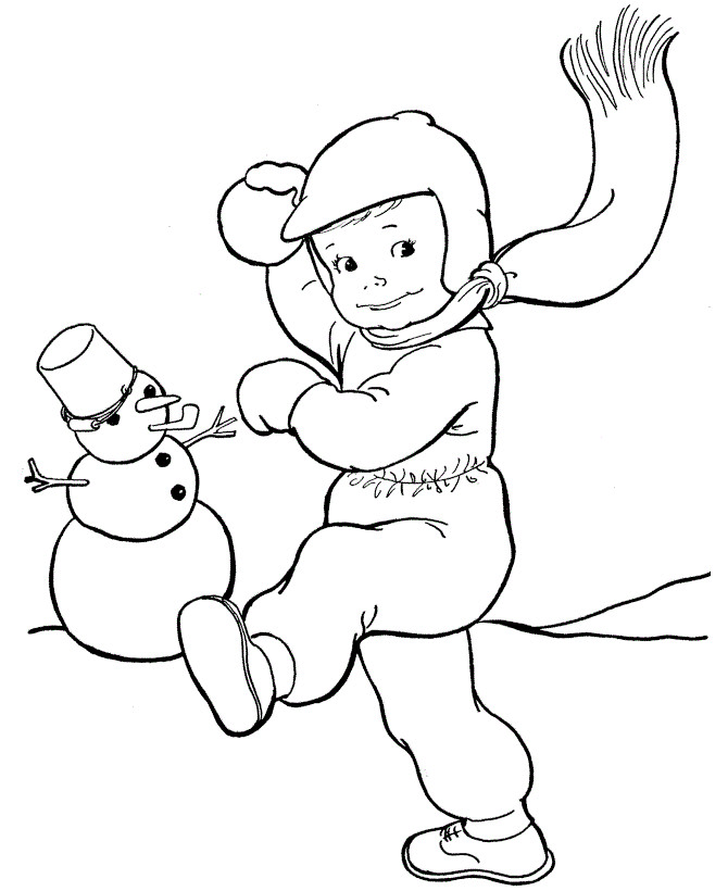 Snow Coloring Pages
 Free Printable Winter Coloring Pages For Kids