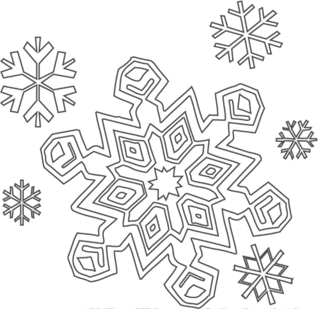 Snow Coloring Pages
 Free Printable Snowflake Coloring Pages For Kids