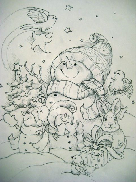 Snowman Coloring Pages For Adults
 Coloring for adults Kleuren voor volwassenen
