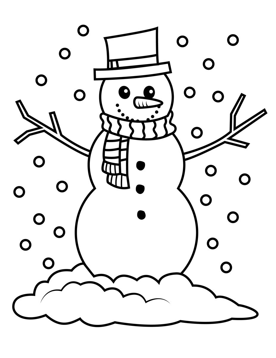 Snowman Coloring Pages For Adults
 Snowman Coloring Pages coloringsuite