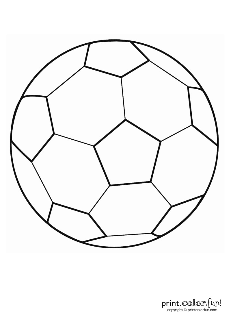 Soccer Ball Coloring Pages
 Soccer ball coloring page Print Color Fun