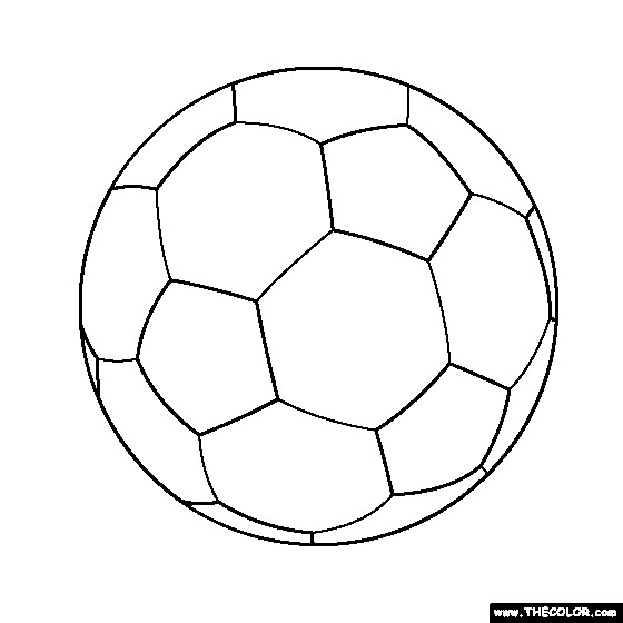 Soccer Ball Coloring Pages
 Free line Coloring Pages TheColor