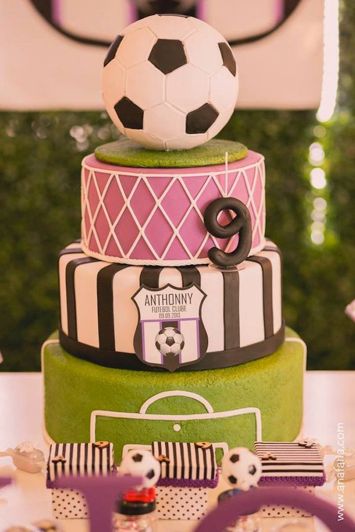 Soccer Birthday Cake
 Kara s Party Ideas Soccer Themed Birthday Party Planning