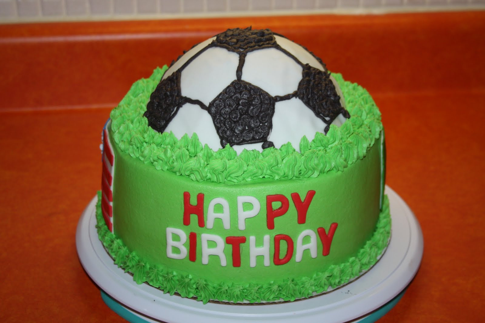 Soccer Birthday Cake
 Sweet Pea Cakes World cup themed birthday cake