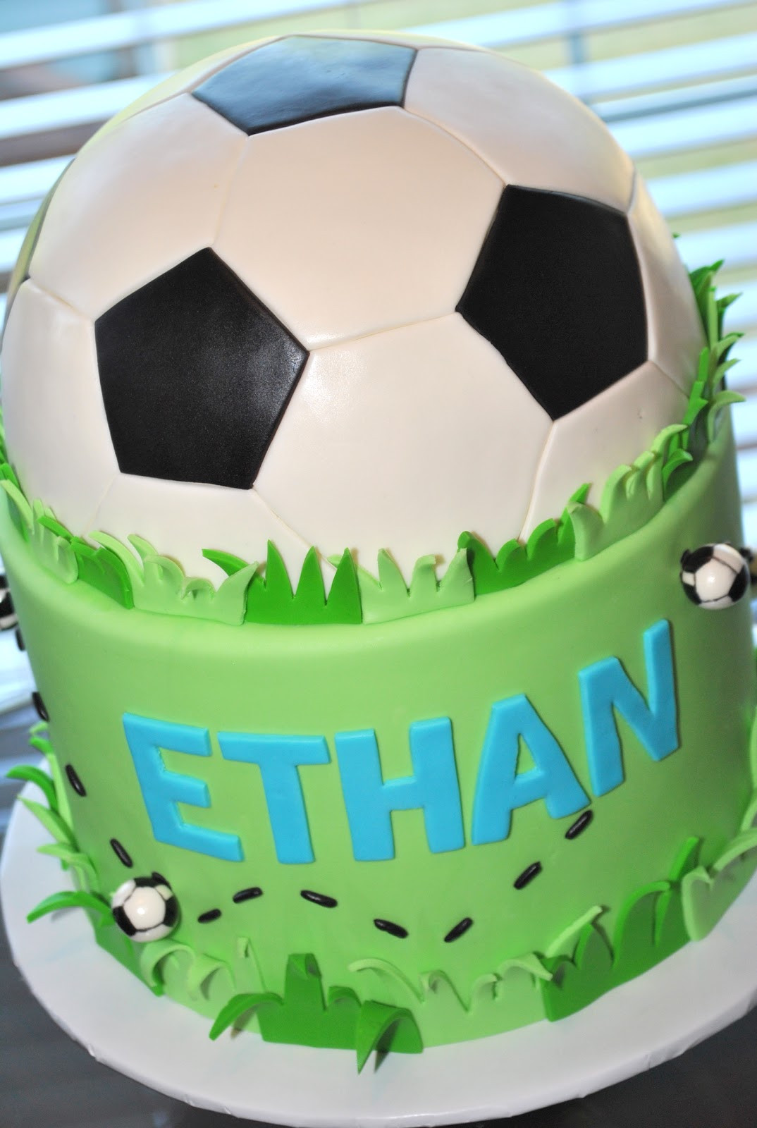 Soccer Birthday Cake
 Hope s Sweet Cakes Soccer Caterpilla Dino s Pirates