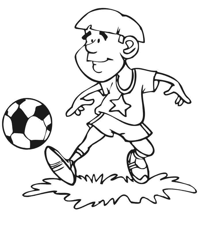 Soccer Coloring Pages For Boys
 Kids Sports Printables