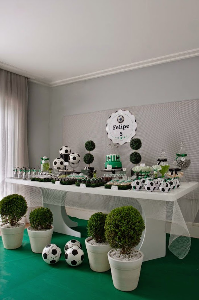 Best ideas about Soccer Theme Birthday Party
. Save or Pin Kara s Party Ideas World Cup Soccer themed birthday party Now.