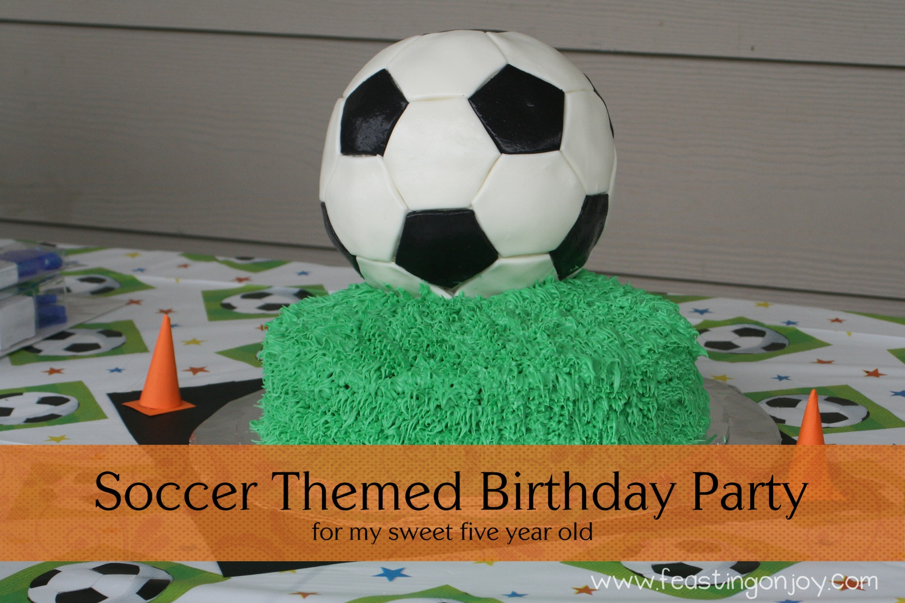 Best ideas about Soccer Theme Birthday Party
. Save or Pin Soccer Themed Birthday Party Feasting Joy Now.