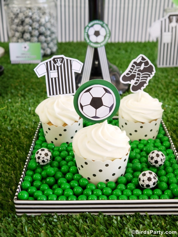 Best ideas about Soccer Theme Birthday Party
. Save or Pin Soccer Football Birthday Party Desserts Table & Printables Now.