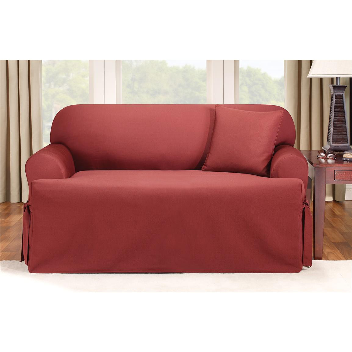 Best ideas about Sofa Slip Covers
. Save or Pin Sure Fit Logan T cushion Sofa Slipcover Now.