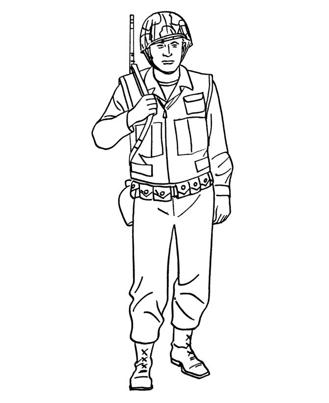 Soldier Coloring Pages
 Free Printable Army Coloring Pages For Kids