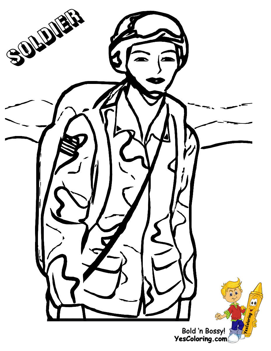 Soldier Coloring Pages
 Noble Army Coloring Picture YesColoring