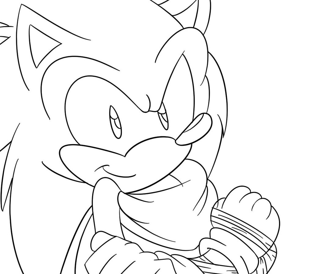 Sonic Boom Coloring Pages
 Sonic From Sonic Boom Outline by Shadow4one on DeviantArt