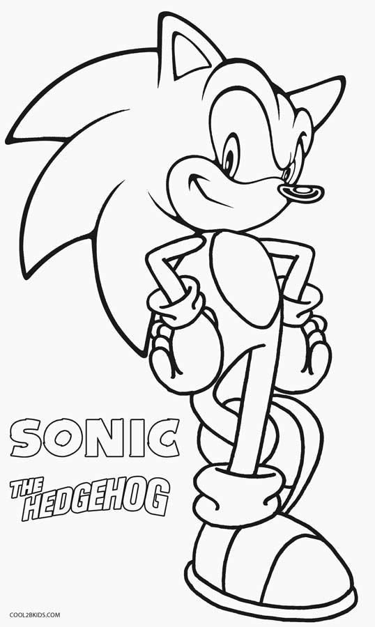 Sonic The Hedgehog Coloring Pages
 Printable Sonic Coloring Pages For Kids