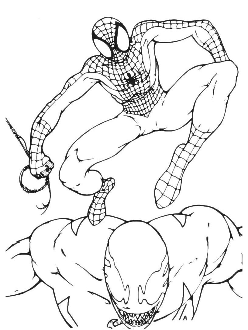 Spiderman Coloring Book
 Free Printable Spiderman Coloring Pages For Kids