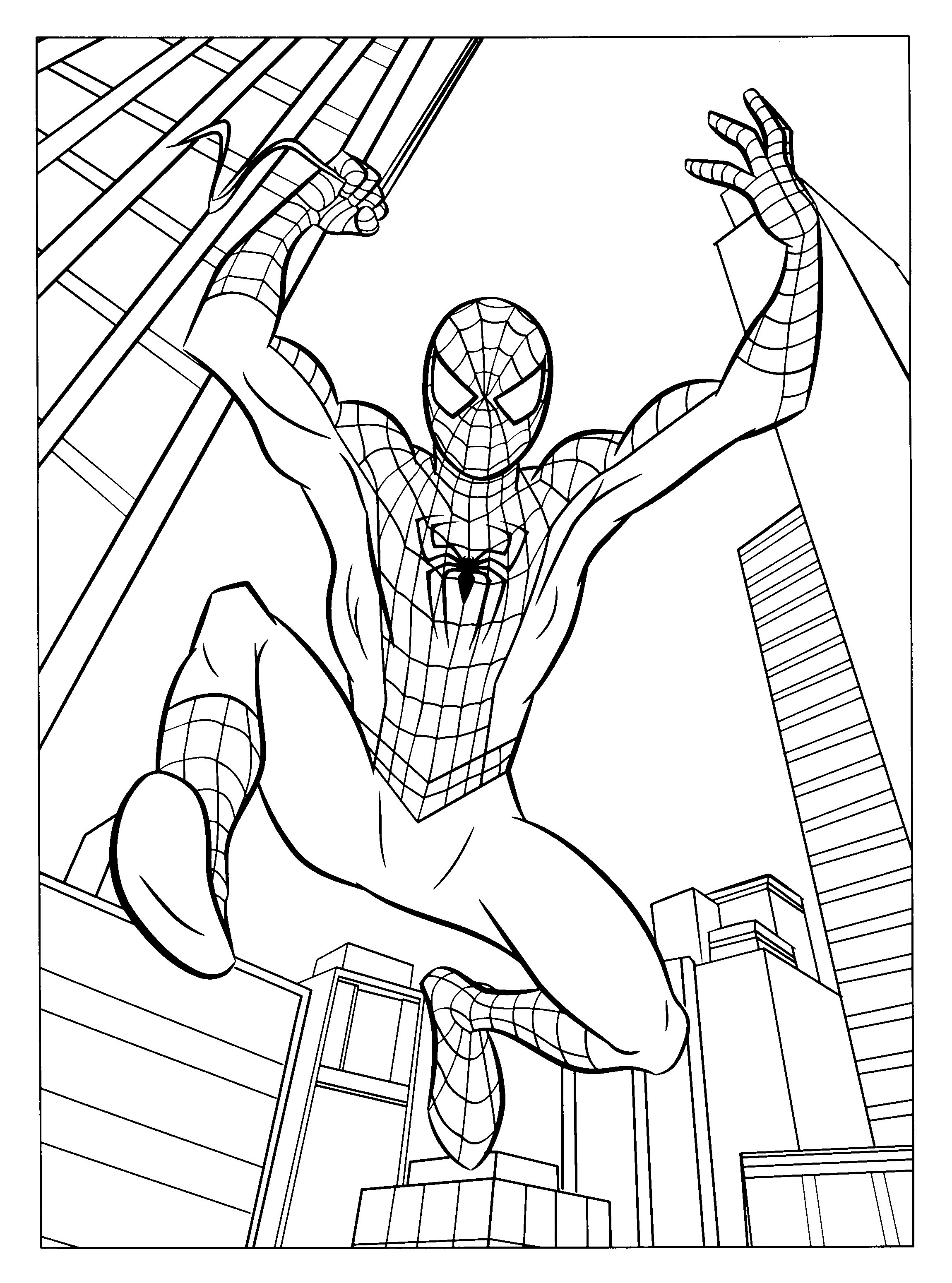 Spiderman Coloring Pages Printable
 Free Printable Spiderman Coloring Pages For Kids